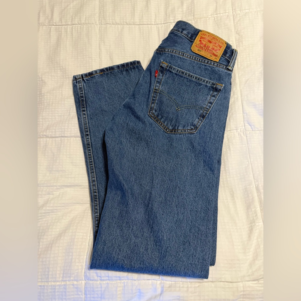 Men’s Levi's Blue Straight Jeans Classic Denim Size 34x32